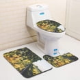 thumbnail image 1 of PUDMAD Sunset on Meadow Trough Cherry Tree 3 Piece Bathroom Rugs Set Bath Rug Contour Mat and Toilet Lid Cover, 1 of 2