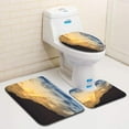 thumbnail image 1 of PUDMAD Sunset on Mount Kanchenjugha at Dusk Sikkim 3 Piece Bathroom Rugs Set Bath Rug Contour Mat and Toilet Lid Cover, 1 of 2
