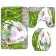 thumbnail image 1 of PUDMAD Superior Guinea Pig Laptop 3 Piece Bathroom Rugs Set Bath Rug Contour Mat and Toilet Lid Cover, 1 of 2