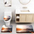 thumbnail image 1 of PUDMAD Swiss Alps Lucerne Lake Sunset 3 Piece Bathroom Rugs Set Bath Rug Contour Mat and Toilet Lid Cover, 1 of 2