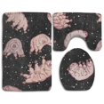 thumbnail image 1 of PUDMAD Tardigrades in Space 3 Piece Bathroom Rugs Set Bath Rug Contour Mat and Toilet Lid Cover, 1 of 2