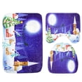 thumbnail image 1 of PUDMAD Tbathroom-rug-a134 3 Piece Bathroom Rugs Set Bath Rug Contour Mat and Toilet Lid Cover, 1 of 2