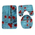 thumbnail image 1 of PUDMAD Tbathroom-rug-a162 3 Piece Bathroom Rugs Set Bath Rug Contour Mat and Toilet Lid Cover, 1 of 2
