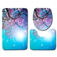 thumbnail image 1 of PUDMAD Tbathroom-rug-a174 3 Piece Bathroom Rugs Set Bath Rug Contour Mat and Toilet Lid Cover, 1 of 2