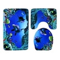 thumbnail image 1 of PUDMAD Tbathroom-rug-a276 3 Piece Bathroom Rugs Set Bath Rug Contour Mat and Toilet Lid Cover, 1 of 2