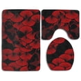 thumbnail image 1 of PUDMAD Tennessee Flag 3 Piece Bathroom Rugs Set Bath Rug Contour Mat and Toilet Lid Cover, 1 of 2