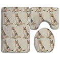 thumbnail image 1 of PUDMAD Thanksgiving Day 3 Piece Bathroom Rugs Set Bath Rug Contour Mat and Toilet Lid Cover, 1 of 2