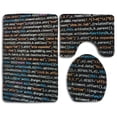 thumbnail image 1 of PUDMAD Thanksgiving Day 3 Piece Bathroom Rugs Set Bath Rug Contour Mat and Toilet Lid Cover, 1 of 2