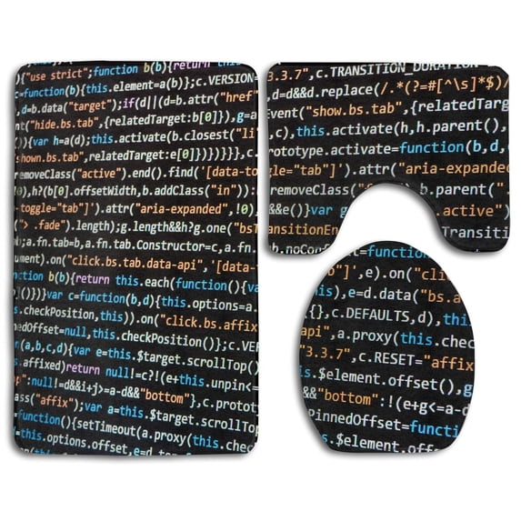PUDMAD Thanksgiving Day 3 Piece Bathroom Rugs Set Bath Rug Contour Mat and Toilet Lid Cover
