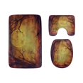 thumbnail image 1 of PUDMAD The Magic Forest is Frightening at Night 3 Piece Bathroom Rugs Set Bath Rug Contour Mat and Toilet Lid Cover, 1 of 2