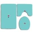 thumbnail image 1 of PUDMAD This Little Holiday Camper Right Here 1 3 Piece Bathroom Rugs Set Bath Rug Contour Mat and Toilet Lid Cover, 1 of 2