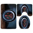 thumbnail image 1 of PUDMAD Tomorrowland 3 Piece Bathroom Rugs Set Bath Rug Contour Mat and Toilet Lid Cover, 1 of 2