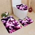 thumbnail image 1 of PUDMAD Translucent Jellyfish 3 Piece Bathroom Rugs Set Bath Rug Contour Mat and Toilet Lid Cover, 1 of 2