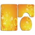 thumbnail image 1 of PUDMAD Tropical Long Wooden Jetty Over Atoll Maldivian Sea Tropical Resort Vacation 3 Piece Bathroom Rugs Set Bath Rug Contour Mat and Toilet Lid Cover, 1 of 2