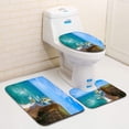 thumbnail image 1 of PUDMAD Twelve Apostles seastacks Panorama Australia 3 Piece Bathroom Rugs Set Bath Rug Contour Mat and Toilet Lid Cover, 1 of 2