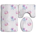 thumbnail image 1 of PUDMAD Unicorn And Donut 3 Piece Bathroom Rugs Set Bath Rug Contour Mat and Toilet Lid Cover, 1 of 2