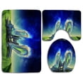 thumbnail image 1 of PUDMAD Unidentified Object 3 Piece Bathroom Rugs Set Bath Rug Contour Mat and Toilet Lid Cover, 1 of 2