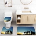 thumbnail image 1 of PUDMAD Unity 3 Piece Bathroom Rugs Set Bath Rug Contour Mat and Toilet Lid Cover, 1 of 2