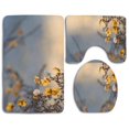thumbnail image 1 of PUDMAD Waiting for Summer 3 Piece Bathroom Rugs Set Bath Rug Contour Mat and Toilet Lid Cover, 1 of 2