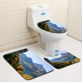 thumbnail image 1 of PUDMAD Walensee 3 Piece Bathroom Rugs Set Bath Rug Contour Mat and Toilet Lid Cover, 1 of 2