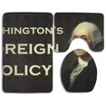 thumbnail image 1 of PUDMAD Washington Birthday 3 Piece Bathroom Rugs Set Bath Rug Contour Mat and Toilet Lid Cover, 1 of 2