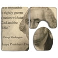 thumbnail image 1 of PUDMAD Washington Birthday 3 Piece Bathroom Rugs Set Bath Rug Contour Mat and Toilet Lid Cover, 1 of 2