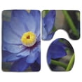 thumbnail image 1 of PUDMAD Water Lily Lotus 3 Piece Bathroom Rugs Set Bath Rug Contour Mat and Toilet Lid Cover, 1 of 2