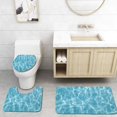 thumbnail image 1 of PUDMAD Water Ripple Over Sandy Beach 3 Piece Bathroom Rugs Set Bath Rug Contour Mat and Toilet Lid Cover, 1 of 2