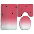 thumbnail image 1 of PUDMAD Watermelon 3 Piece Bathroom Rugs Set Bath Rug Contour Mat and Toilet Lid Cover, 1 of 2