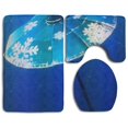 thumbnail image 1 of PUDMAD When You Win in Winter 3 Piece Bathroom Rugs Set Bath Rug Contour Mat and Toilet Lid Cover, 1 of 2