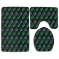 thumbnail image 1 of PUDMAD Whimsy 3 Piece Bathroom Rugs Set Bath Rug Contour Mat and Toilet Lid Cover, 1 of 2