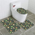 thumbnail image 1 of PUDMAD Wild Forest 3 Piece Bathroom Rugs Set Bath Rug Contour Mat and Toilet Lid Cover, 1 of 2