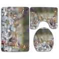 thumbnail image 1 of PUDMAD Will to Live 3 Piece Bathroom Rugs Set Bath Rug Contour Mat and Toilet Lid Cover, 1 of 2