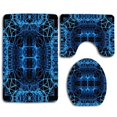 thumbnail image 1 of PUDMAD Wind Rose 3 Piece Bathroom Rugs Set Bath Rug Contour Mat and Toilet Lid Cover, 1 of 2