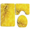 thumbnail image 1 of PUDMAD Yellow vibrant Blooming Sun Flower Bridal Botanical Nature for Summer Yellow 3 Piece Bathroom Rugs Set Bath Rug Contour Mat and Toilet Lid Cover, 1 of 2