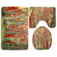 thumbnail image 1 of PUDMAD Young Trees 3 Piece Bathroom Rugs Set Bath Rug Contour Mat and Toilet Lid Cover, 1 of 2