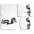 thumbnail image 1 of PUDMAD Zune Panda 3 Piece Bathroom Rugs Set Bath Rug Contour Mat and Toilet Lid Cover, 1 of 2