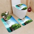 thumbnail image 1 of PUDMAD fabled Landscape Thailand 3 Piece Bathroom Rugs Set Bath Rug Contour Mat and Toilet Lid Cover, 1 of 2