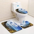 thumbnail image 1 of PUDMAD house 3 Piece Bathroom Rugs Set Bath Rug Contour Mat and Toilet Lid Cover, 1 of 2