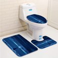 thumbnail image 1 of PUDMAD house Ships in Night 3 Piece Bathroom Rugs Set Bath Rug Contour Mat and Toilet Lid Cover, 1 of 2