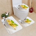 thumbnail image 1 of PUDMAD ice Cream 3 Piece Bathroom Rugs Set Bath Rug Contour Mat and Toilet Lid Cover, 1 of 2