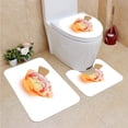 thumbnail image 1 of PUDMAD ice Cream Sundae 3 Piece Bathroom Rugs Set Bath Rug Contour Mat and Toilet Lid Cover, 1 of 2