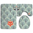 thumbnail image 1 of PUDMAD in Forest 3 Piece Bathroom Rugs Set Bath Rug Contour Mat and Toilet Lid Cover, 1 of 2