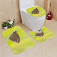 thumbnail image 1 of PUDMAD koevinkje 3 Piece Bathroom Rugs Set Bath Rug Contour Mat and Toilet Lid Cover, 1 of 2