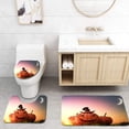 thumbnail image 1 of PUDMAD preparing Halloween 3 Piece Bathroom Rugs Set Bath Rug Contour Mat and Toilet Lid Cover, 1 of 2