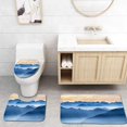 thumbnail image 1 of PUDMAD wendelstein 3 Piece Bathroom Rugs Set Bath Rug Contour Mat and Toilet Lid Cover, 1 of 2
