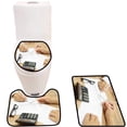 thumbnail image 1 of PUDMAD wo is explaain Terms Conditions in Agreement to Client 3 Piece Bathroom Rugs Set Bath Rug Contour Mat and Toilet Lid Cover, 1 of 2