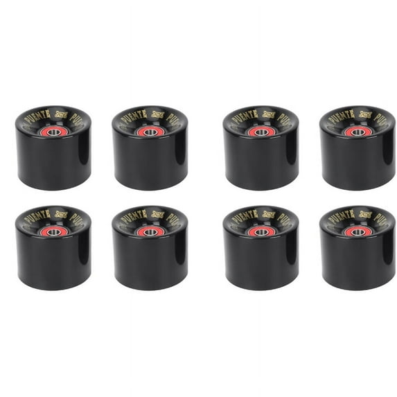 PUENTE 8Pcs/Set Cruiser Skateboard Wheels PU Wheels Long Board Cruiser Wheels with ABEC-9 Bearings