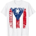 thumbnail image 1 of PUERTO RICO Vintage Flag | White Grey Heather | PUERTO RICO T-Shirt, 1 of 3