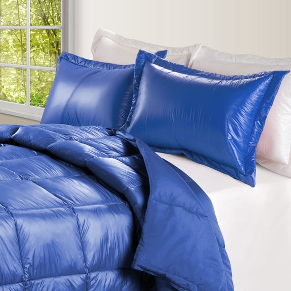 PUFF Indoor/Outdoor Water Resistant Comforter with Extra Strong Nylon Cover - King